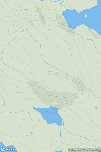 Thumbnail image for Creagan Mor [Lochinver to Ullapool] showing contour plot for surrounding peak